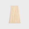 Gonna midi in georgette di seta