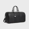 Grande borsa da viaggio in pelle di vitello martellata