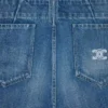 Jeans a zampa 002 in denim di cotone leggero Jeans a zampa 002 in denim di cotone leggero