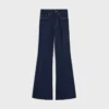 Jeans a zampa 003 in denim indaco leggero