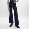 Jeans a zampa 003 in denim indaco leggero