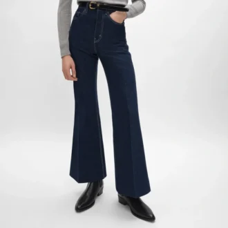 jeans a zampa 003 in denim indaco leggero 2 330x330 - Jeans a zampa 003 in denim indaco leggero