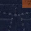 Jeans a zampa 003 in denim indaco leggero