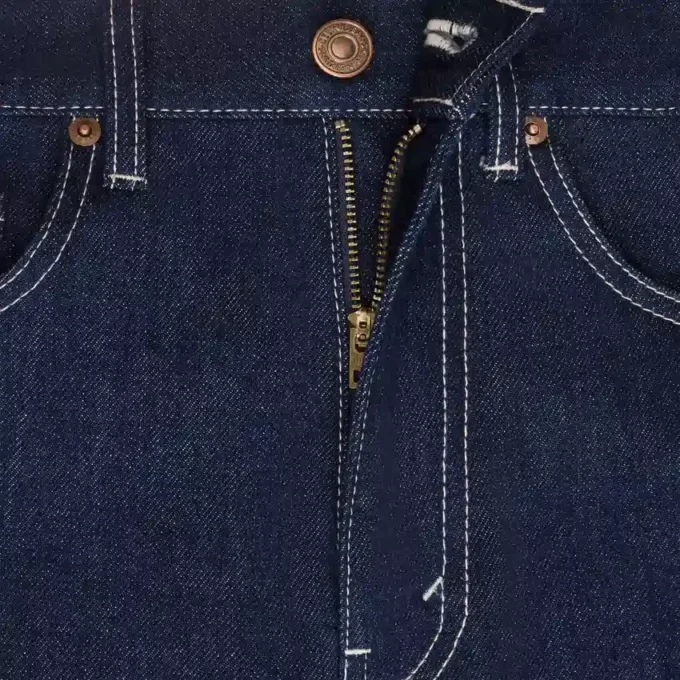 Jeans a zampa 003 in denim indaco leggero