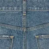 Jeans a zampa Dylan con firma in denim di cotone Jeans a zampa Dylan con firma in denim di cotone
