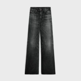 Jeans a zampa in denim Black Ice Rinse