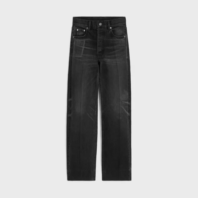 Jeans boyfriend 001 in denim di cotone Jeans boyfriend 001 in denim di cotone
