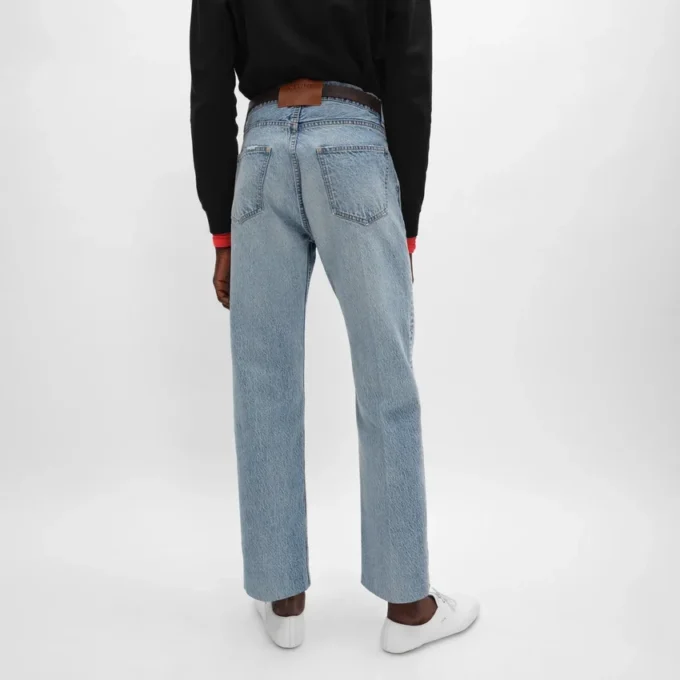 Jeans boyfriend 001 in denim di cotone Jeans boyfriend 001 in denim di cotone