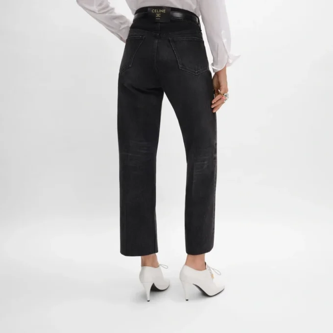 Jeans boyfriend 001 in denim di cotone Jeans boyfriend 001 in denim di cotone