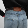 Jeans boyfriend 001 in denim di cotone Jeans boyfriend 001 in denim di cotone