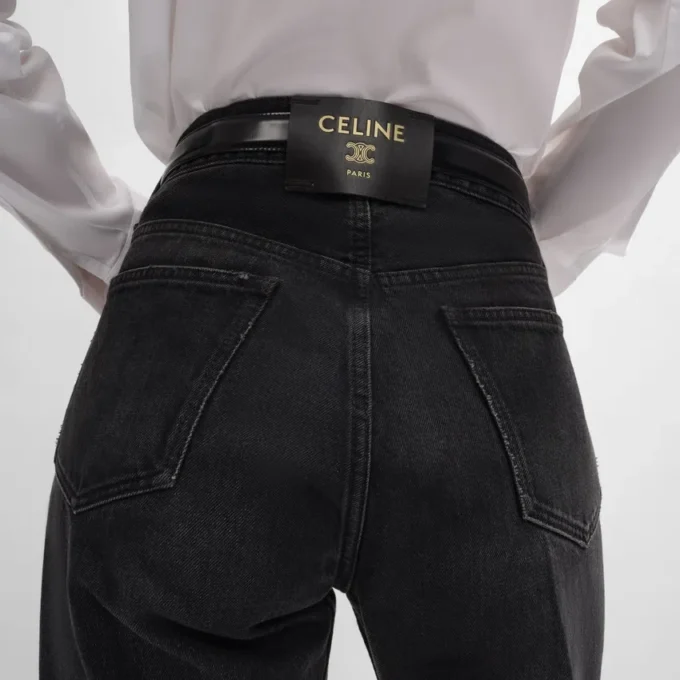 Jeans boyfriend 001 in denim di cotone Jeans boyfriend 001 in denim di cotone