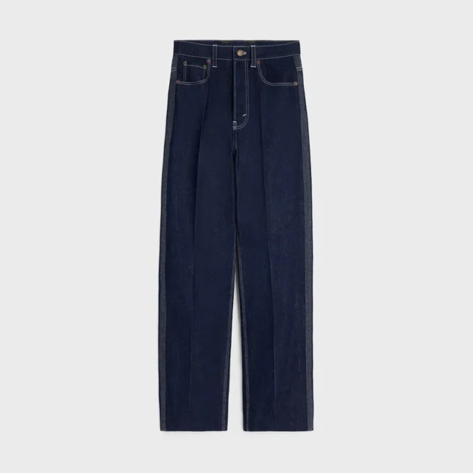 Jeans boyfriend 002 in denim indaco leggero Jeans boyfriend 002 in denim indaco leggero