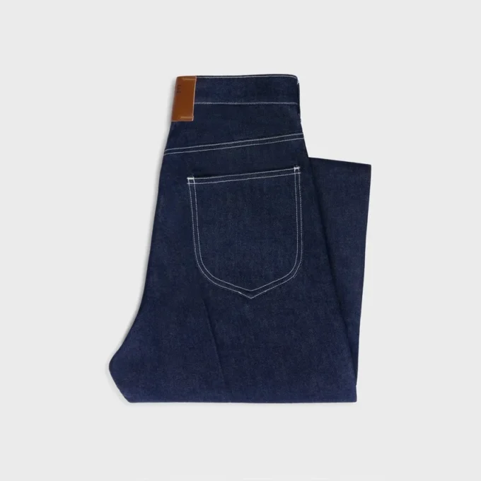 Jeans boyfriend 002 in denim indaco leggero Jeans boyfriend 002 in denim indaco leggero