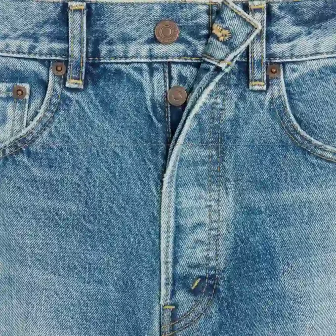 Jeans boyfriend ricamati 001 in denim di cotone Jeans boyfriend ricamati 001 in denim di cotone