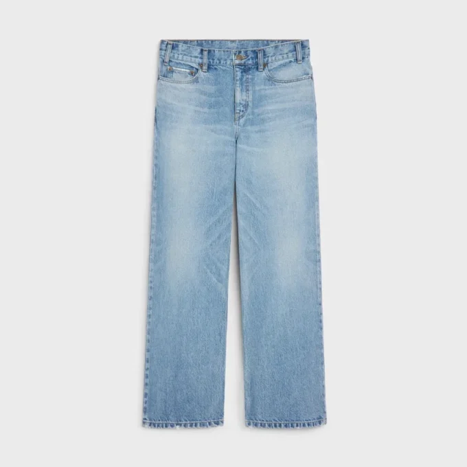 Jeans Jolene in denim lavato blu dorato Jeans Jolene in denim lavato blu dorato