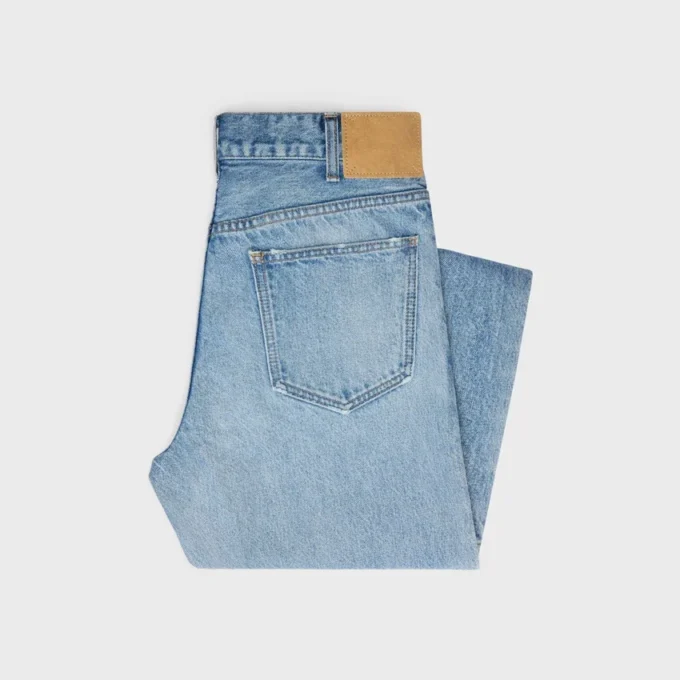 Jeans Jolene in denim lavato blu dorato Jeans Jolene in denim lavato blu dorato