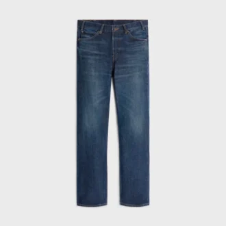 Jeans Kurt in denim indaco con lavaggio stone wash scuro