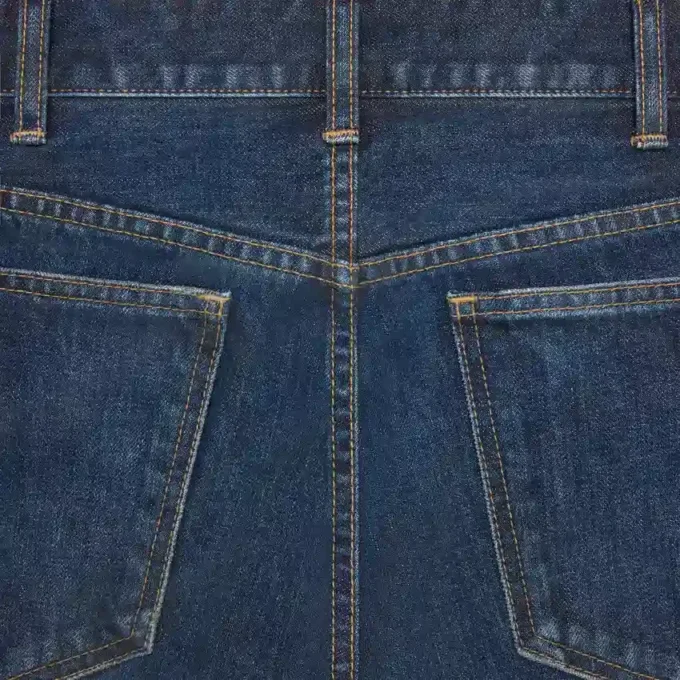 Jeans Kurt in denim indaco con lavaggio stone wash scuro