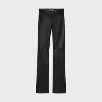 Jeans Lulu in morbida pelle di agnello