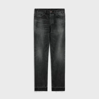 Jeans Wesley in denim nero con lavaggio Ice Rinse