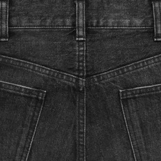 Jeans Wesley in denim nero con lavaggio Ice Rinse
