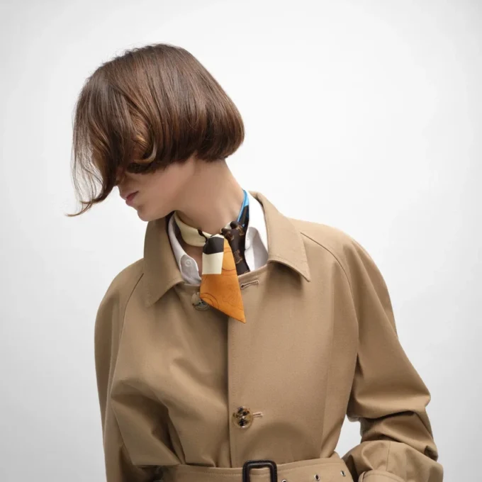 Lavallière in twill di seta