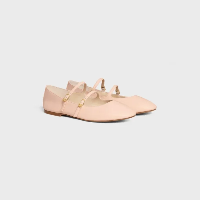 Les Ballerines CELINE Ballerine a doppio cinturino in pelle di agnello Les Ballerines CELINE Ballerine a doppio cinturino in pelle di agnello