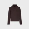 Maglia a collo alto in jersey di lana Maglia a collo alto in jersey di lana