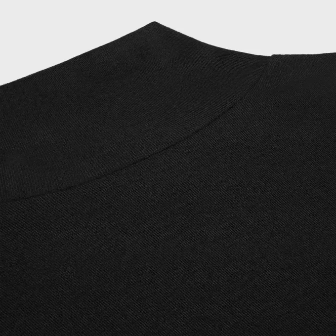 Maglia a collo alto in jersey di lana