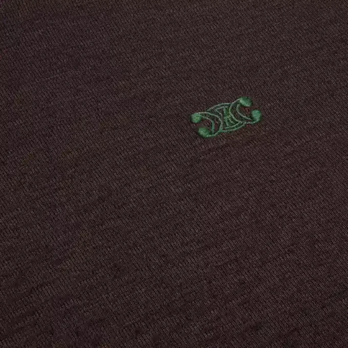 Maglia a collo alto in jersey di lana Maglia a collo alto in jersey di lana
