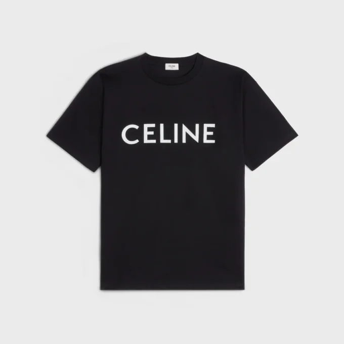 Maglietta ampia CELINE in jersey di cotone Maglietta ampia CELINE in jersey di cotone