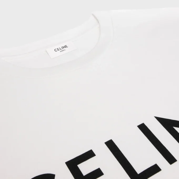 Maglietta ampia CELINE in jersey di cotone Maglietta ampia CELINE in jersey di cotone