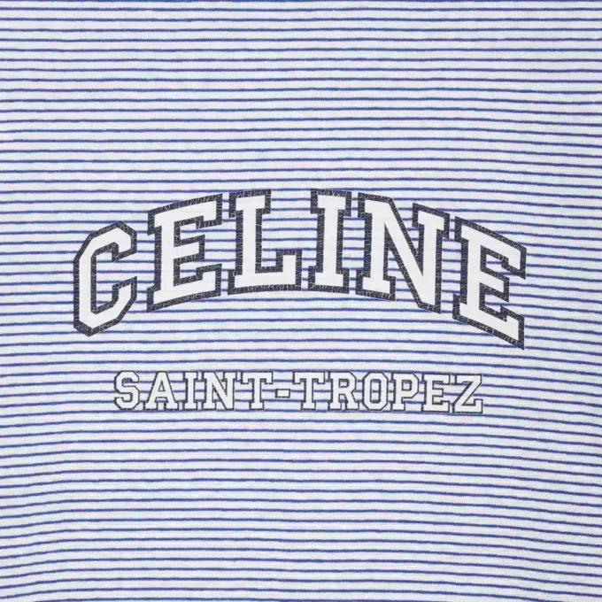 Maglietta CELINE 70’S in jersey a righe Maglietta CELINE 70’S in jersey a righe