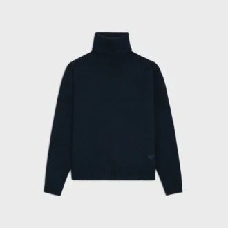 Maglione a collo alto in cashmere senza cuciture