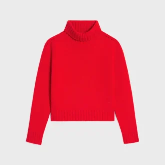 Maglione a collo alto in cashmere senza cuciture
