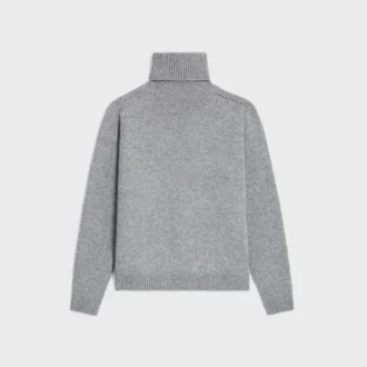 Maglione a collo alto in cashmere senza cuciture