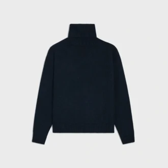 Maglione a collo alto in cashmere senza cuciture