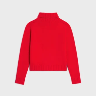 Maglione a collo alto in cashmere senza cuciture