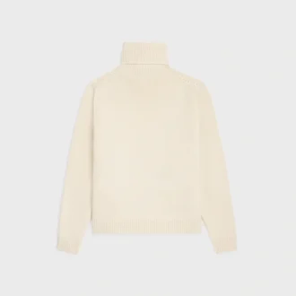 Maglione a collo alto in cashmere senza cuciture