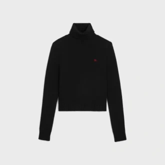 Maglione a collo alto in lana e cashmere