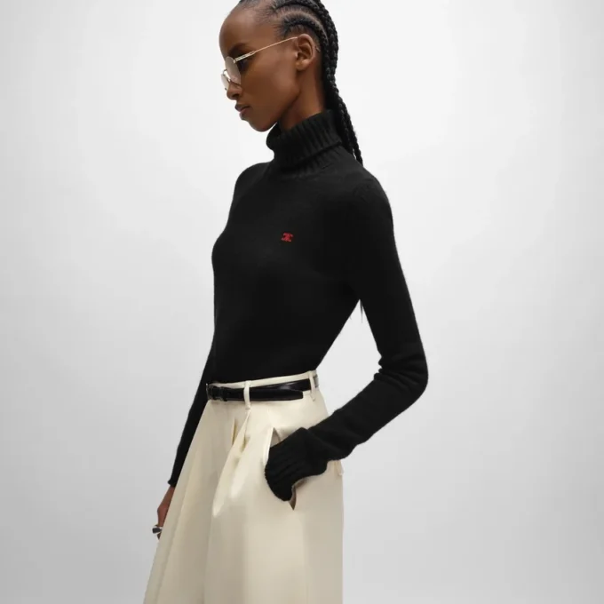 Maglione a collo alto in lana e cashmere Maglione a collo alto in lana e cashmere