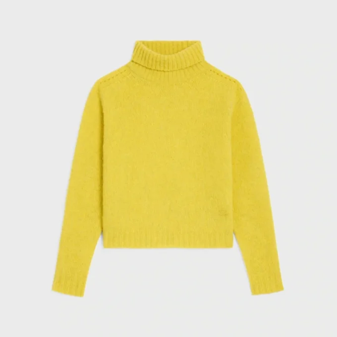 Maglione a collo alto in lana Shetland Maglione a collo alto in lana Shetland