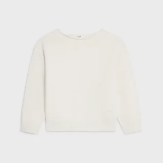 Maglione con scollo a barchetta in lana e cashmere