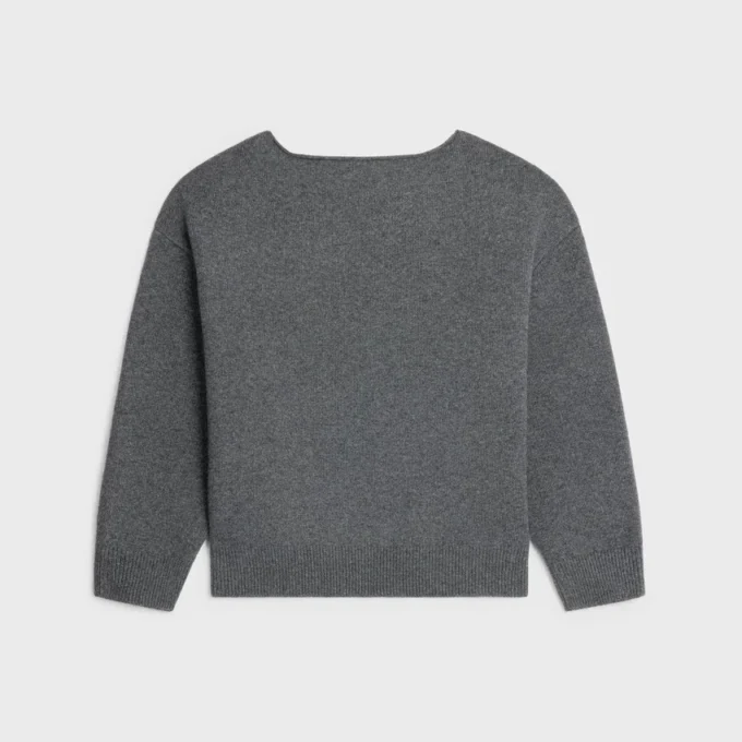 Maglione con scollo a barchetta in lana e cashmere Maglione con scollo a barchetta in lana e cashmere