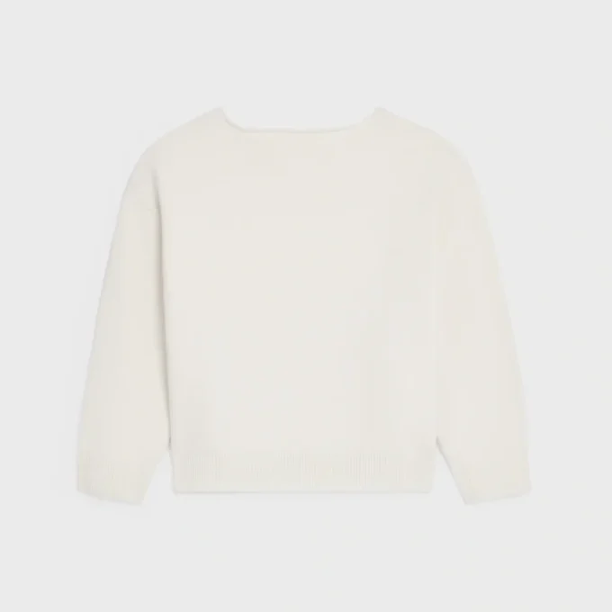 Maglione con scollo a barchetta in lana e cashmere Maglione con scollo a barchetta in lana e cashmere
