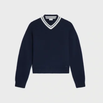 Maglione con scollo a V in cashmere