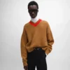 Maglione con scollo a V in cashmere Maglione con scollo a V in cashmere