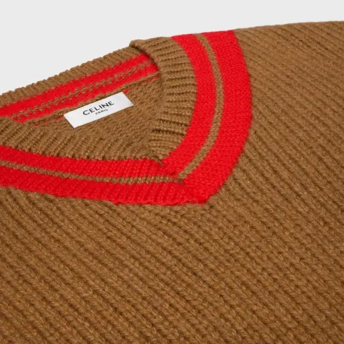 Maglione con scollo a V in cashmere Maglione con scollo a V in cashmere