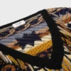 Maglione con scollo a V in cashmere jacquard Maglione con scollo a V in cashmere jacquard