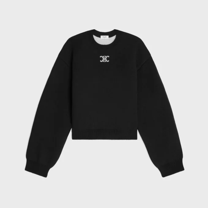 Maglione girocollo in cashmere Maglione girocollo in cashmere